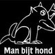 Man bijt hond