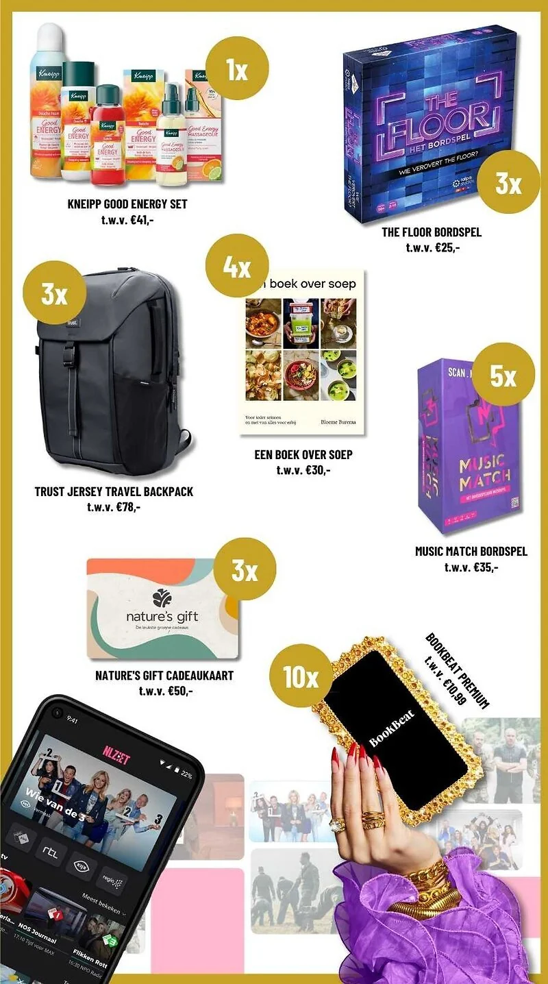 Prijzenpakket Gouden Televizier-Ring 2e kwalificatieronde 2026