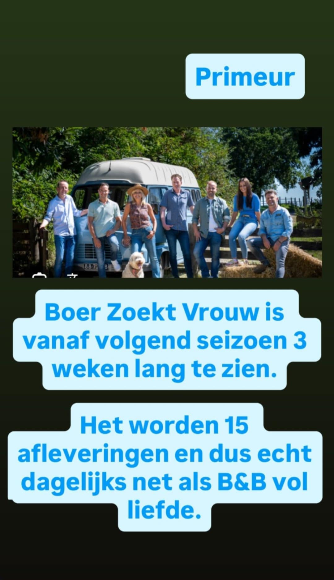 Tina Nijkamp deelde de primeur in haar Instastories