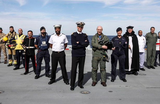 Britain's biggest warship: Goes to sea