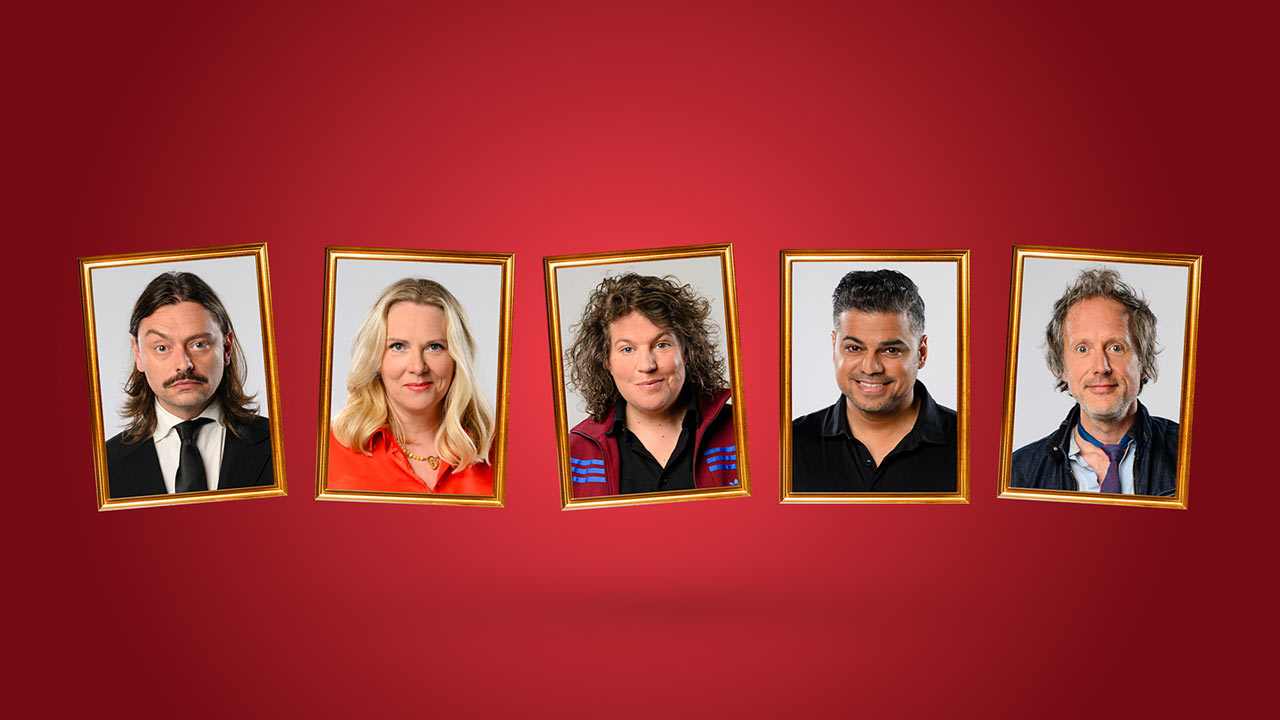 Donny Ronny, Jelka van Houten, Kim Schuddeboom, Rayen Panday en Ronald Snijders