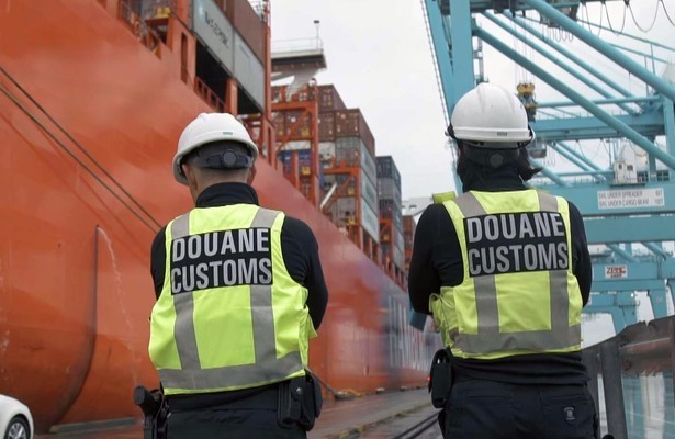 De douane in actie