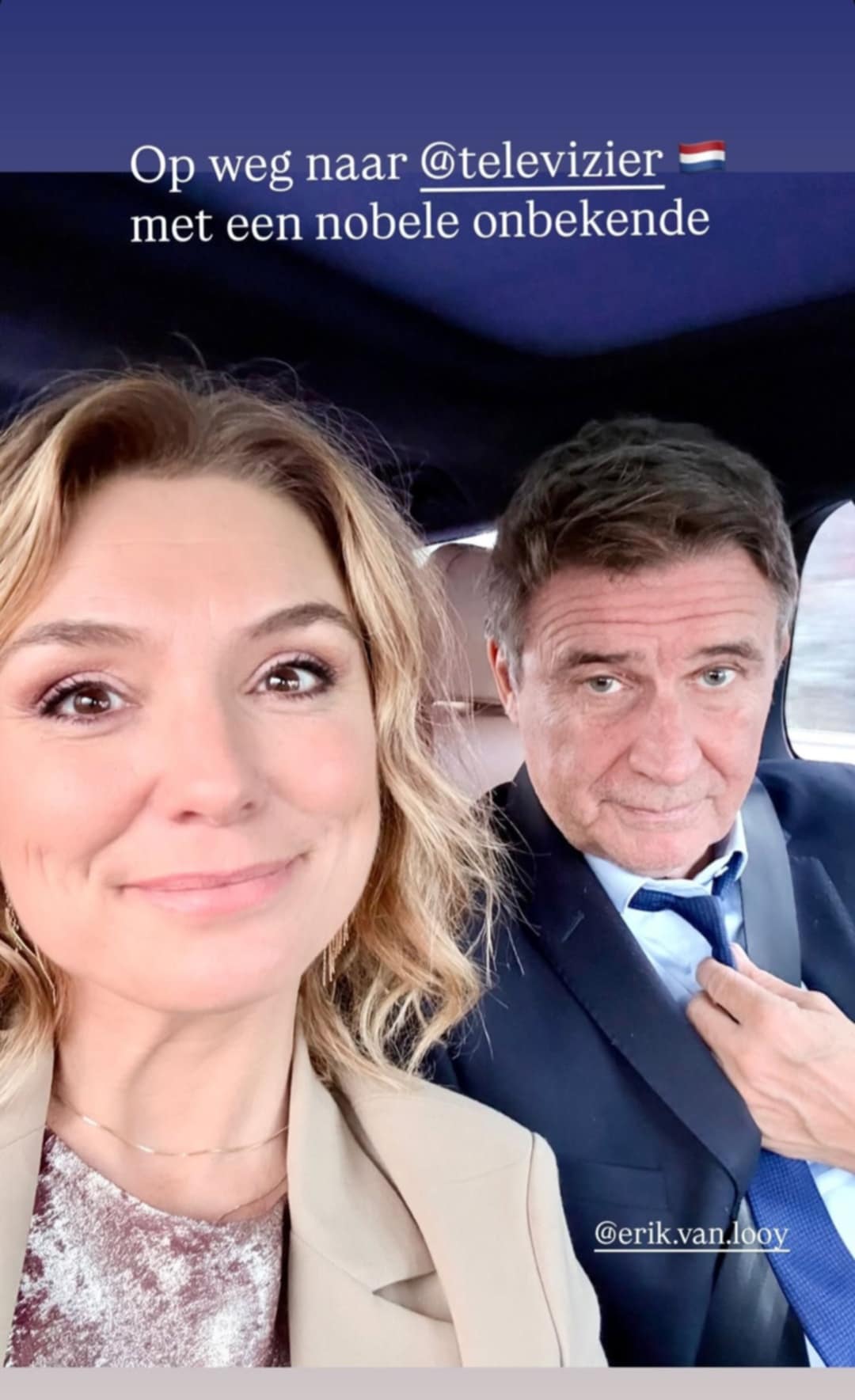 Evi en Erik komen opgemaakt en al aan