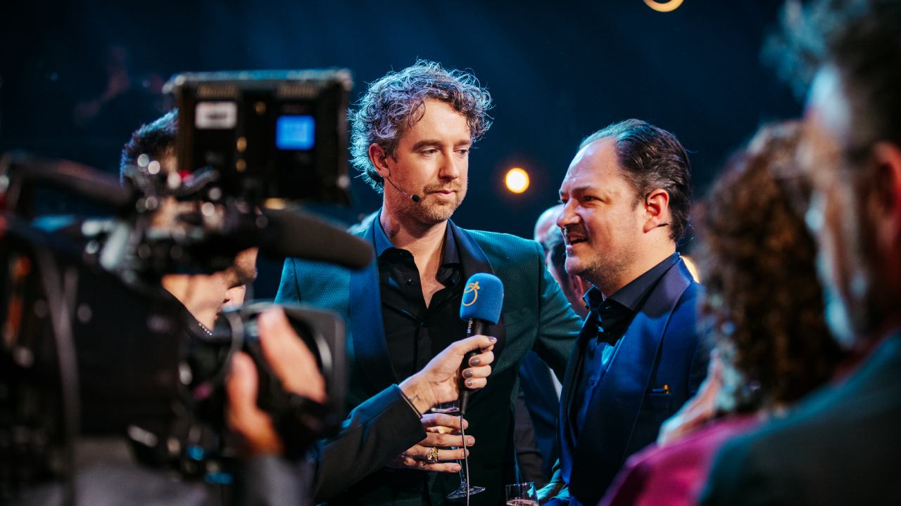 Niels van der Laan en Jeroen Woe op Gouden Televizier-Ring Gala 2022