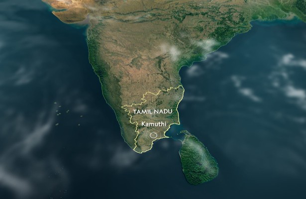 India from above