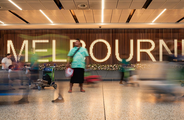 Inside Melbourne Airport