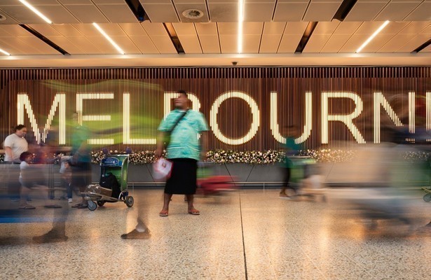Inside Melbourne Airport