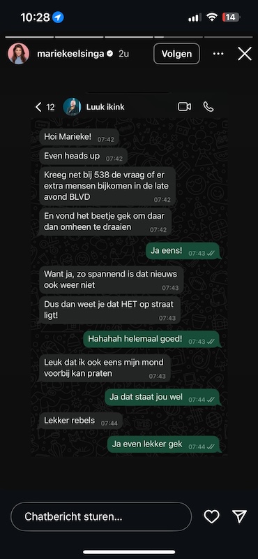 Gesprek tussen Luuk Ikink en Marieke Elsinga