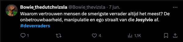 Reactie van een kijker