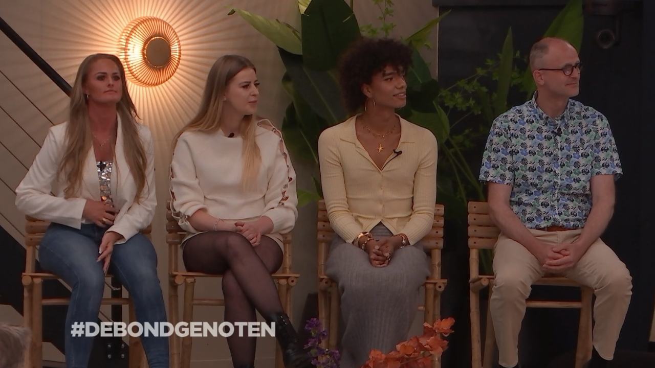 Kim, Seymona, Joe en Erik in De Bondgenoten (cyclus 19)