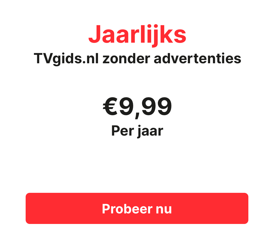 TVgids.nl premium jaarlijks