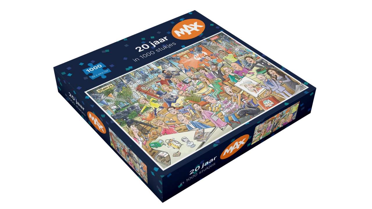 Jubileumpuzzel 20 jaar Omroep MAX
