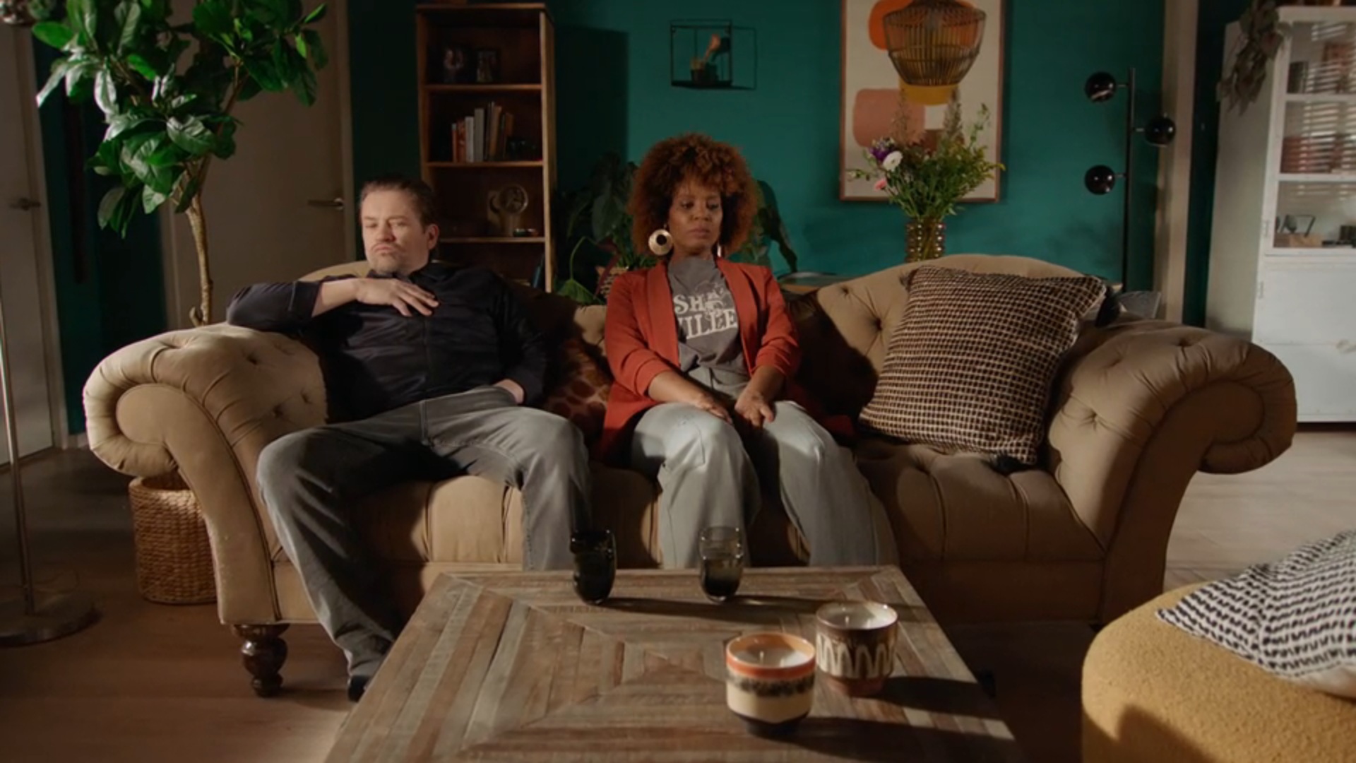 Elisa en Rik moeten wennen aan hun gedeelde interieur