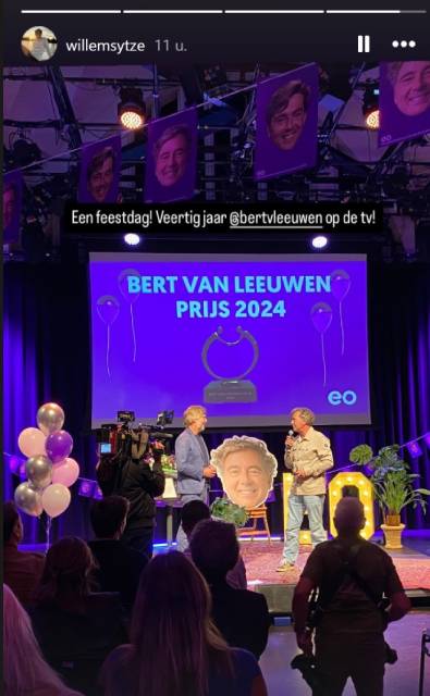 De uitreiking van de Bert van Leeuwen Prijs.