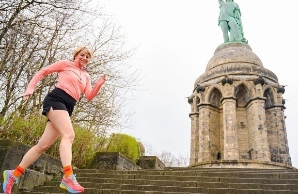 Sabine Heinrich läuft den Hermann