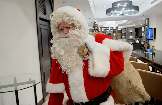 Weihnachtsmänner im Einsatz