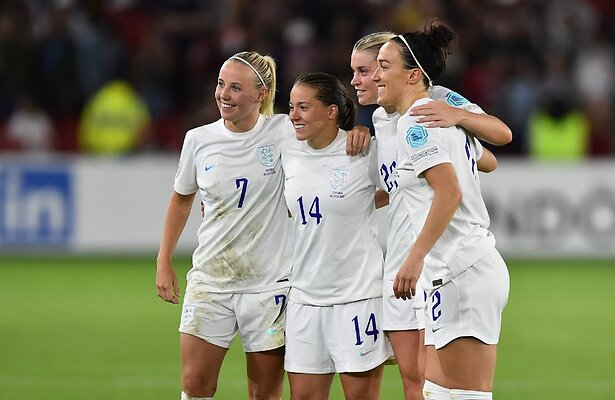 Beth Mead, Fran Kirby, Alessia Russo and Lucy Bronze