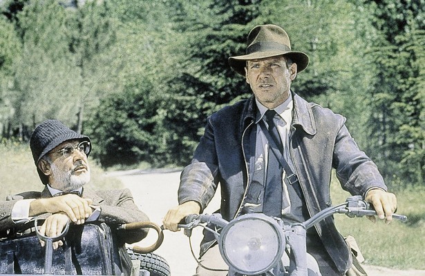 Sean Connery en Harrison Ford in Indiana Jones and the Last Crusade