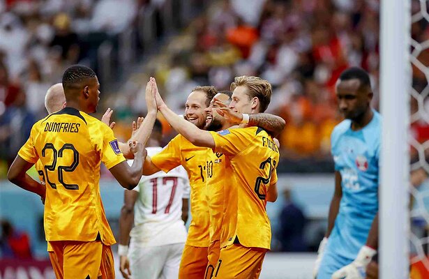 Nederland wint van Qatar