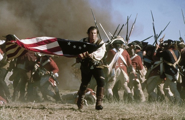 Mel Gibson als kolonel Benjamin 'The Ghost' Martin in The Patriot
