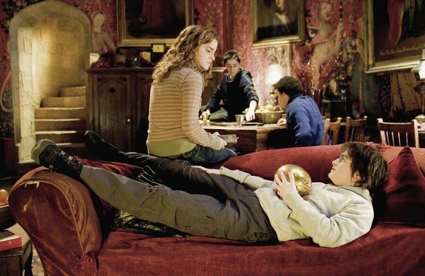 Emma Watson en Daniel Radcliffe in Harry Potter and the Goblet of Fire
