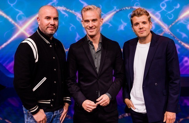 Jeroen van Koningsbrugge, Art Rooijakkers en Jaap Reesema in DNA Singers