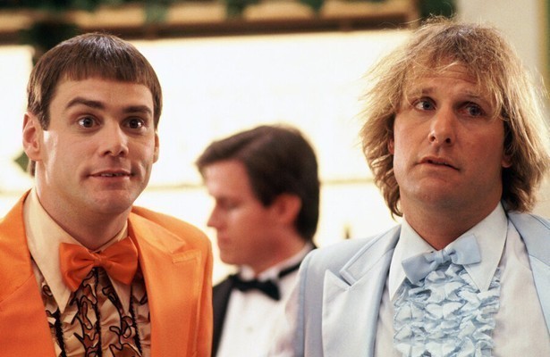 Jim Carrey en Jeff Daniels in Dumb & Dumber