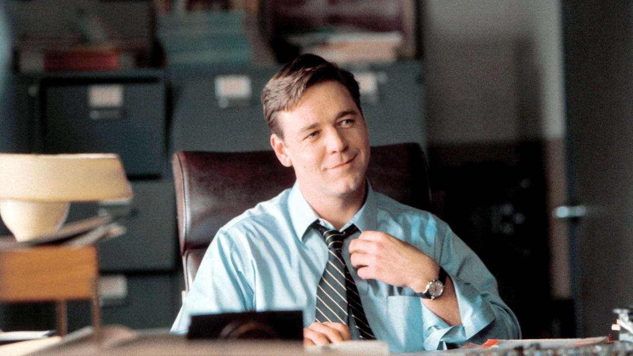 Russell Crowe als John Nash in A Beautiful Mind