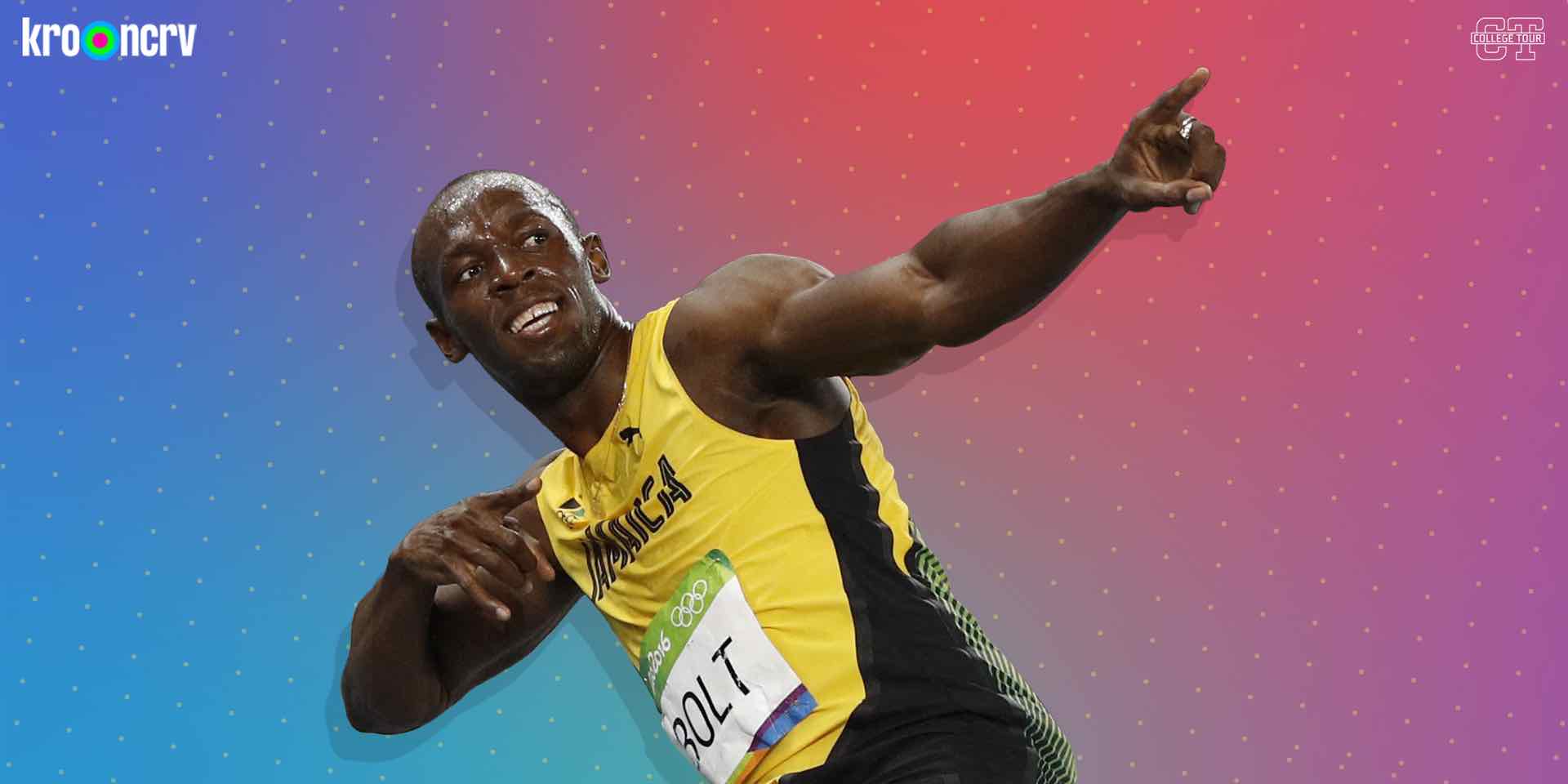 Mooie eerste gast nieuw seizoen College Tour Usain Bolt TVgids.nl