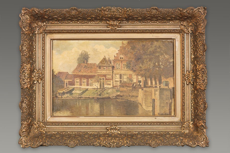 Vuil schilderij onder het stof vandaan in Tussen Kunst en Kitsch