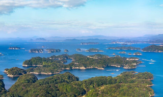 Japanese islands from above