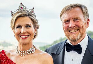 Navo-leiders bij de koning