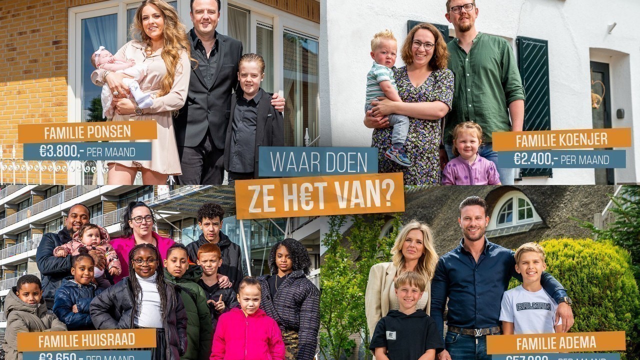 Deze vier families doen mee aan het EO-programma Waar doen ze het van ...