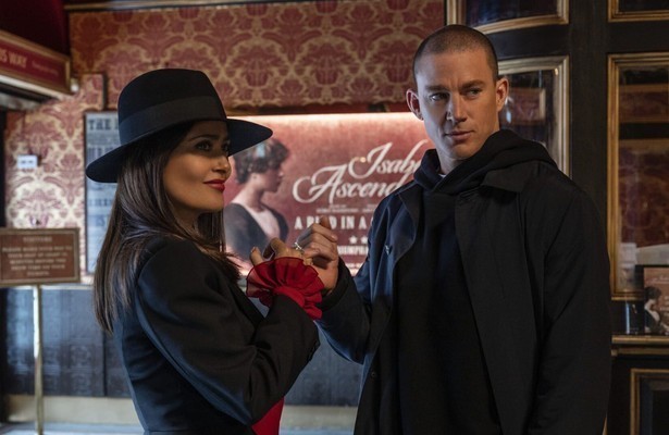 Channing Tatum en Selma Hayek in Magic Mike's Last Dance