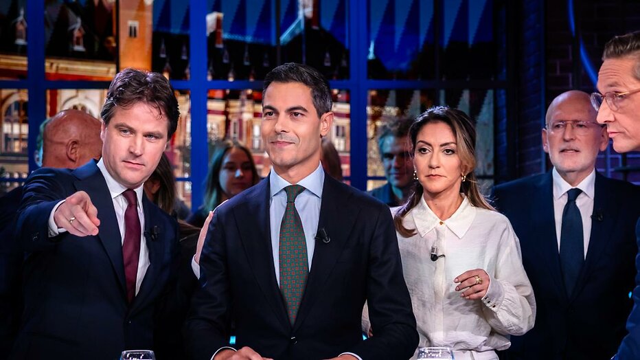 Negen lijsttrekkers gaan met elkaar in debat tijdens Nederland Kiest: Het Debat