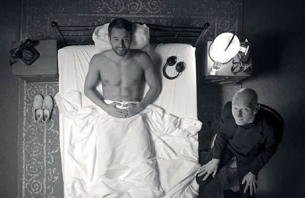 Zwemmer Arno Kamminga met Wilfried de Jong