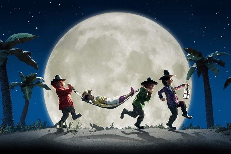 Drie rovers en een leeuw