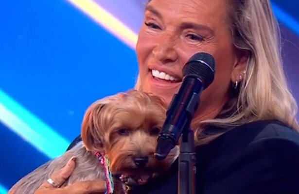 Esther en hondje Puck in Holland's Got Talent