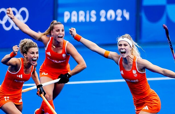 Yibbi Jansen en hockeycollega's