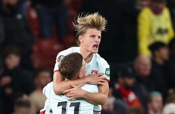 Daan Rots en Sem Steijn in UEFA Europa League