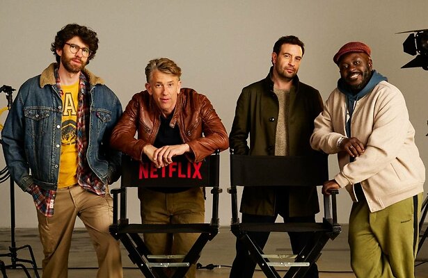 Benja Bruijning, Waldemar Torenstra, Jeroen Spitzenberger en André Dongelmans