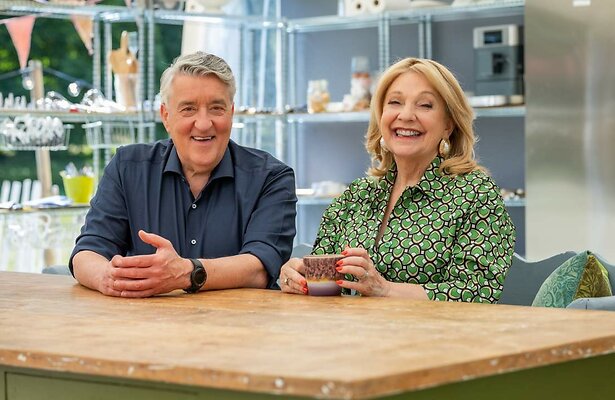 Robèrt van Beckhoven en Janny van der Heijden voor Heel Holland Bakt