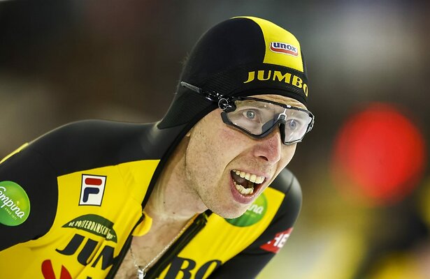 Jorrit Bergsma na de 10.000m heren
