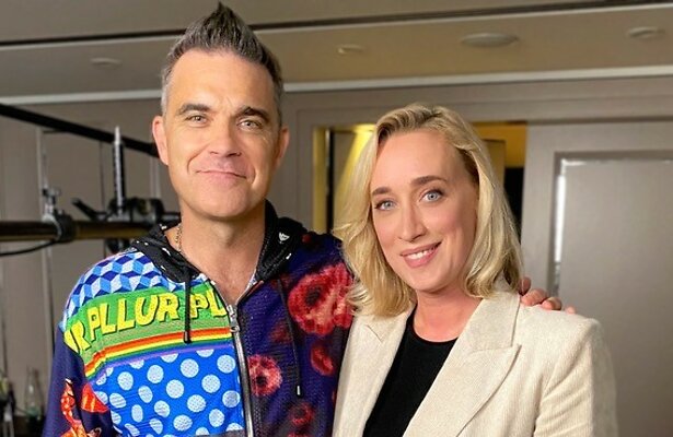 Eva Jinek en Robbie Williams