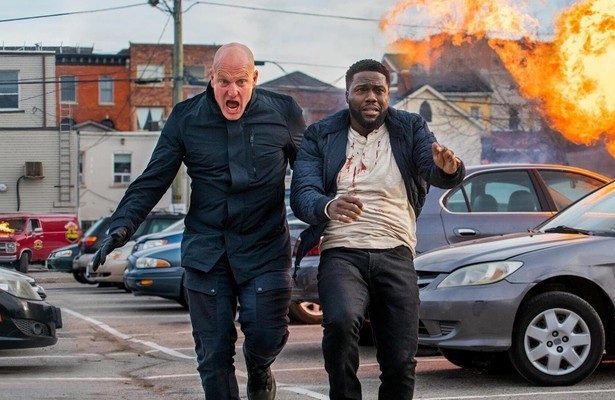 Woody Harrelson en Kevin Hart in The Man from Toronto