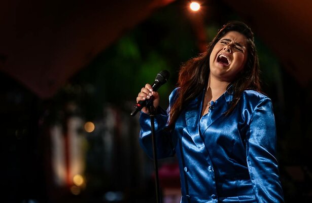 Numidia tijdens optreden in Beste Zangers.