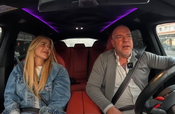 Estelle Cruijff en Andy van der Meijde in Bij Andy in de Auto