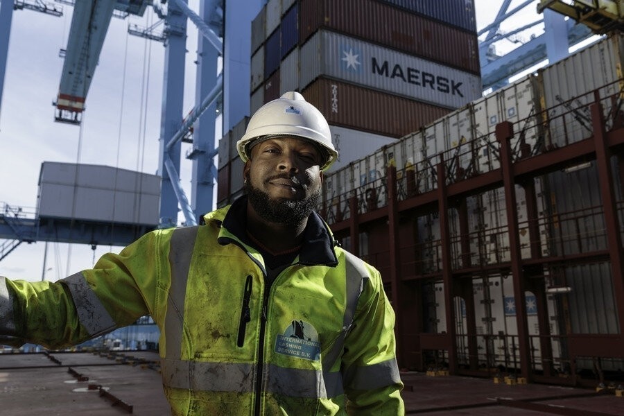 De haven van Rotterdam