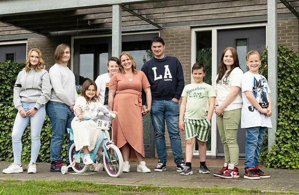 Complete familie Wildeman.