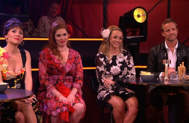 Susanna Klibansky, Lisa Loeb, Emma Heesters en Michel Mulder in Stars on stage